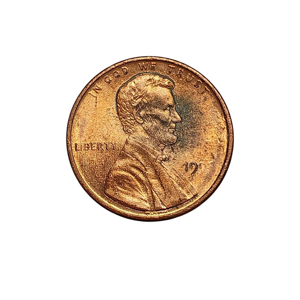 199? Lincoln Cent Struck Through Grease Mint Strike Error